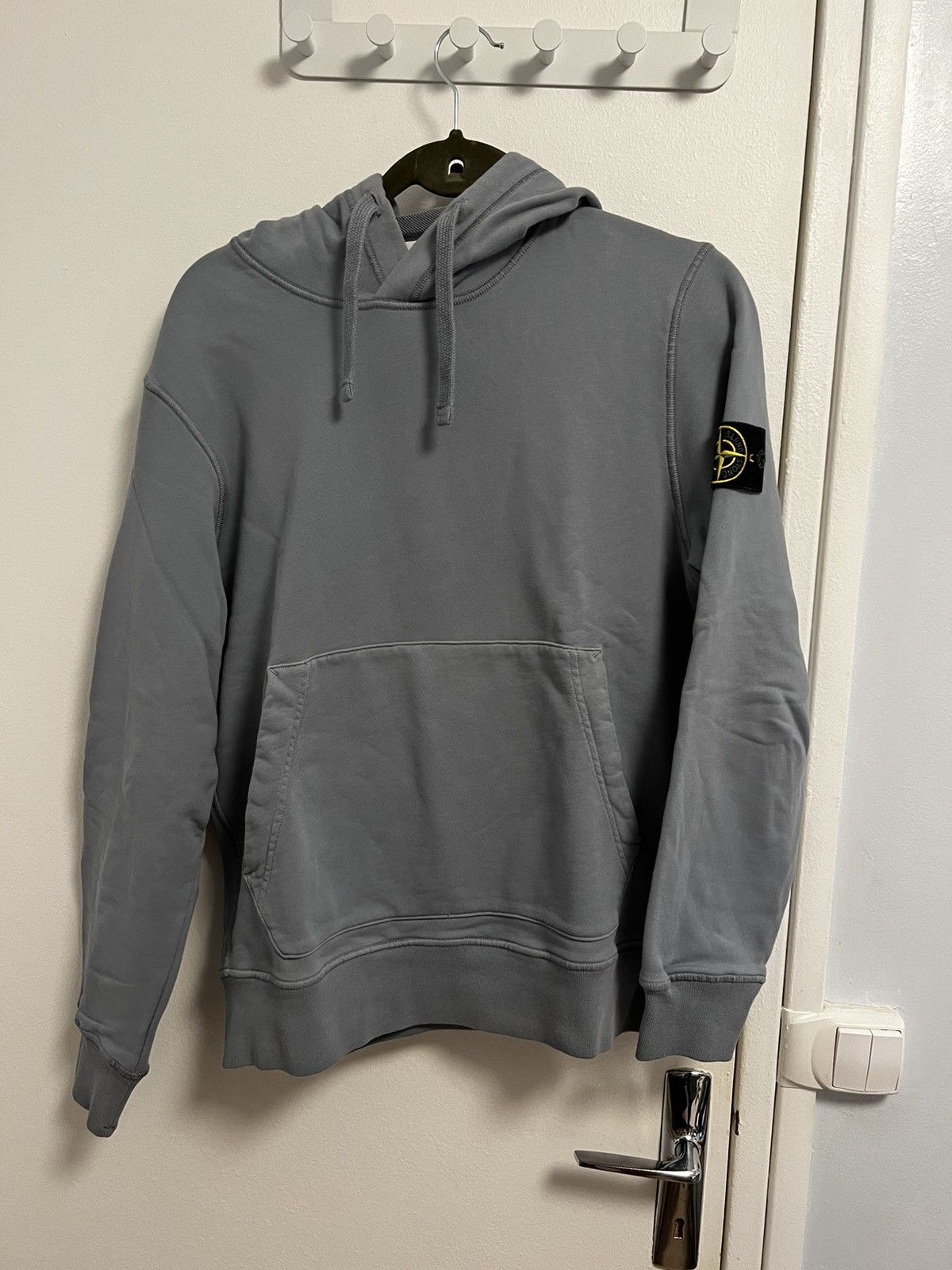 image of Stone Island Blue / Grey Hoodie, Men's (Size Small)