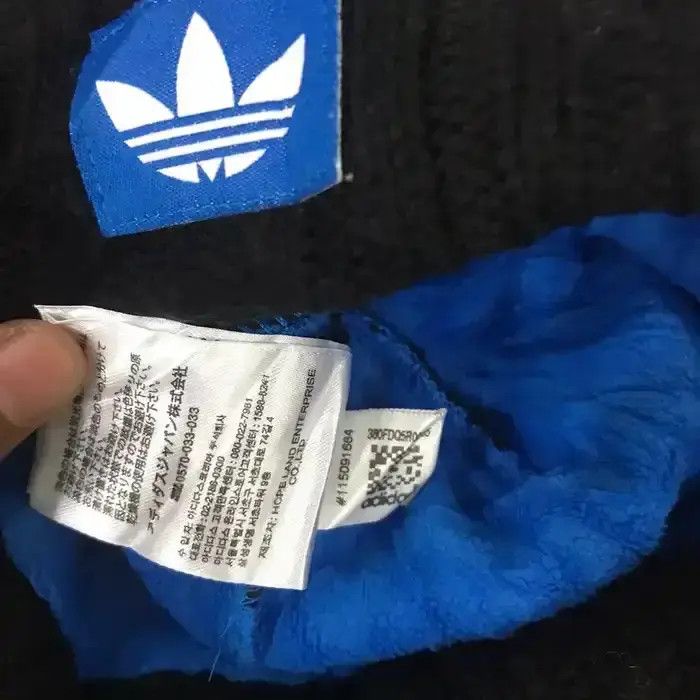 Adidas × Vintage Adidas Small Logo knit Beanie Hat Size ONE SIZE - 4 Thumbnail