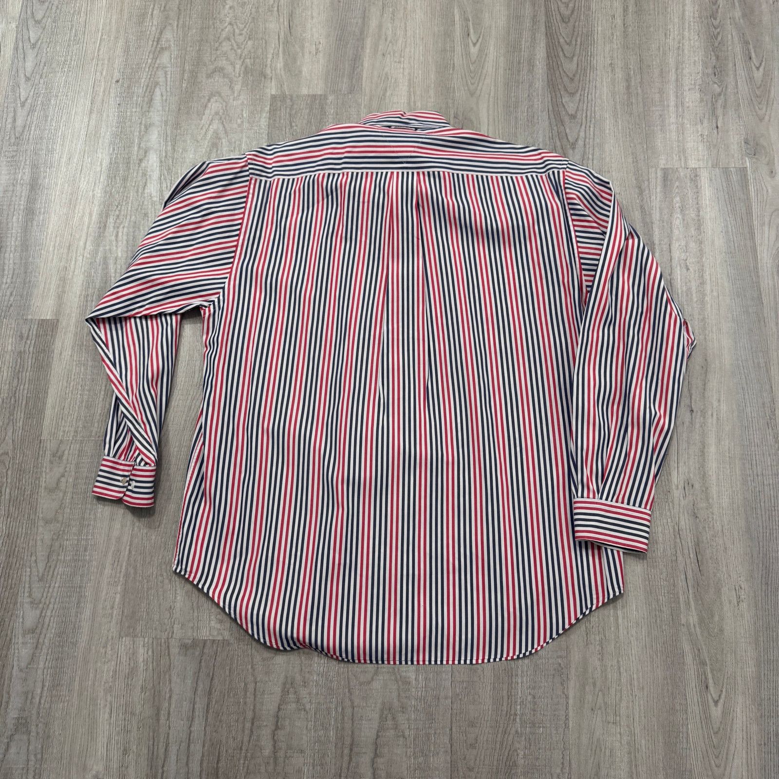 Tommy Hilfiger Vintage Tommy Hilfiger Button Shirt Medium Red Blue Striped Size US M / EU 48-50 / 2 - 5 Thumbnail