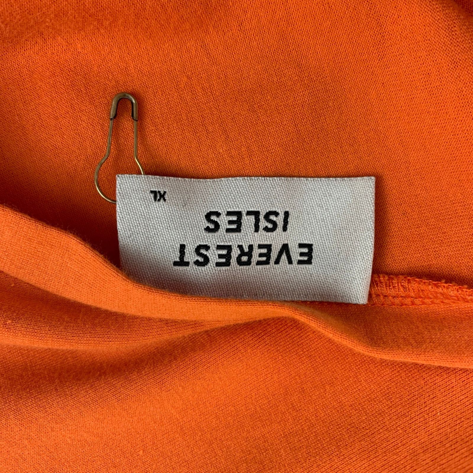 Other XL Orange Dark Wave Applique Cotton Long Sleeve T-shirt Size US XL / EU 56 / 4 - 4 Thumbnail
