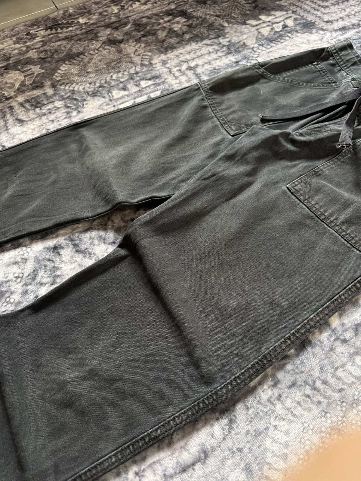 Billabong × Quiksilver × Vintage Vintage 80s 90s Quiksilver Black Faded Baker Denim Pants Size US 29 - 10 Thumbnail