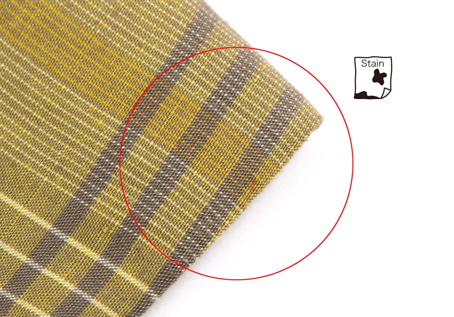 Linen Blend Check Jacket in Light Green Size L