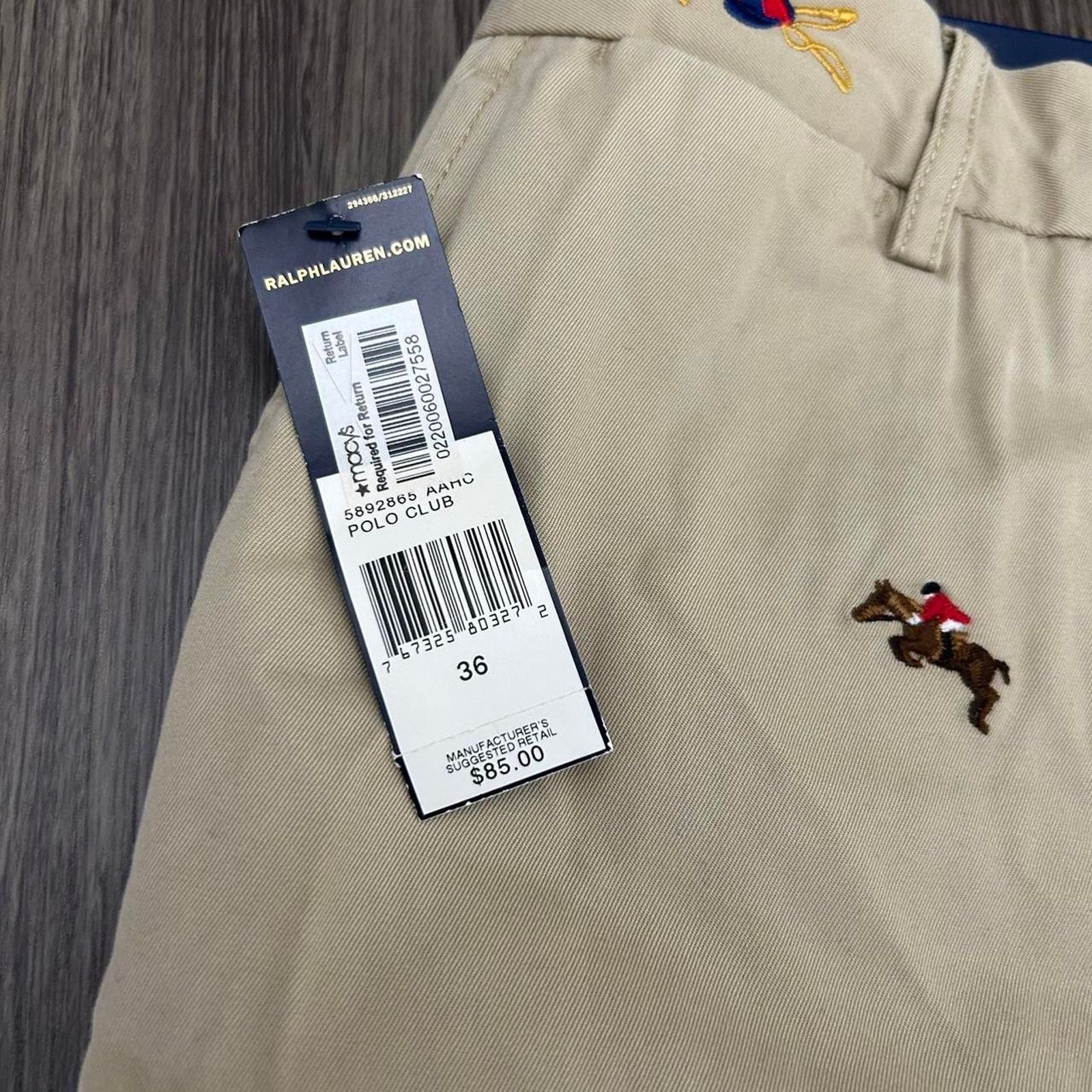 Polo Ralph Lauren NWT Polo Ralph Lauren Khaki Patterned Horse Shorts. Sz 36 Grailed