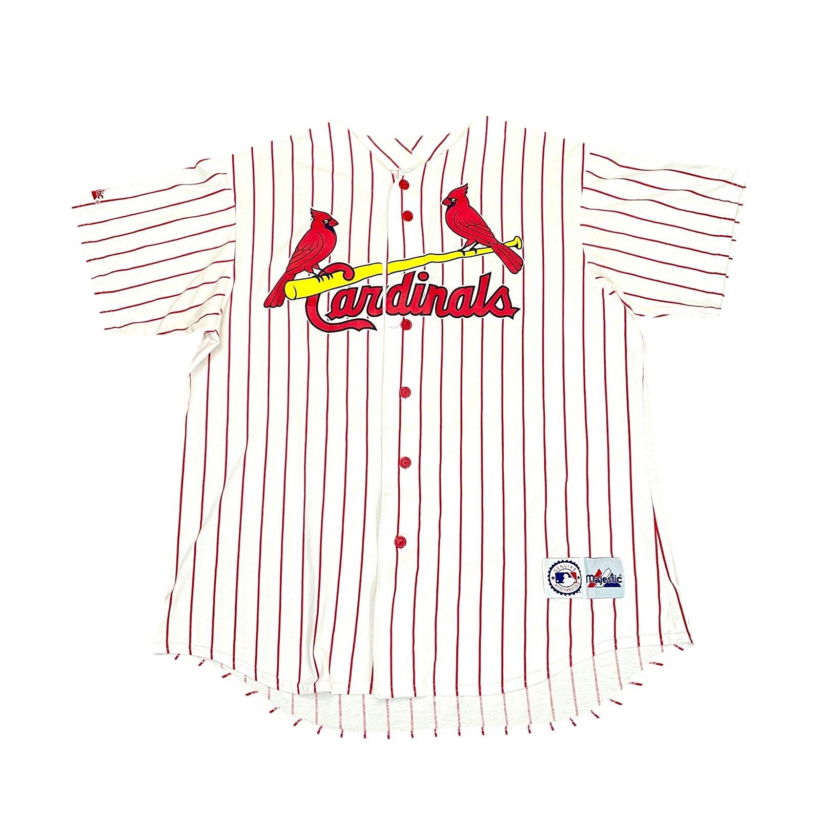 Majestic Cardinals McGwire Majestic MLB Pinstripe Jersey - Size XL Size US XL / EU 56 / 4 - 4 Thumbnail