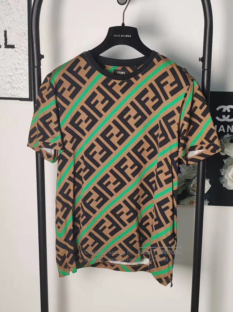 Fendi Fendi Full Print Short Sleeve Shirt Size US M / EU 48-50 / 2 - 1 Thumbnail