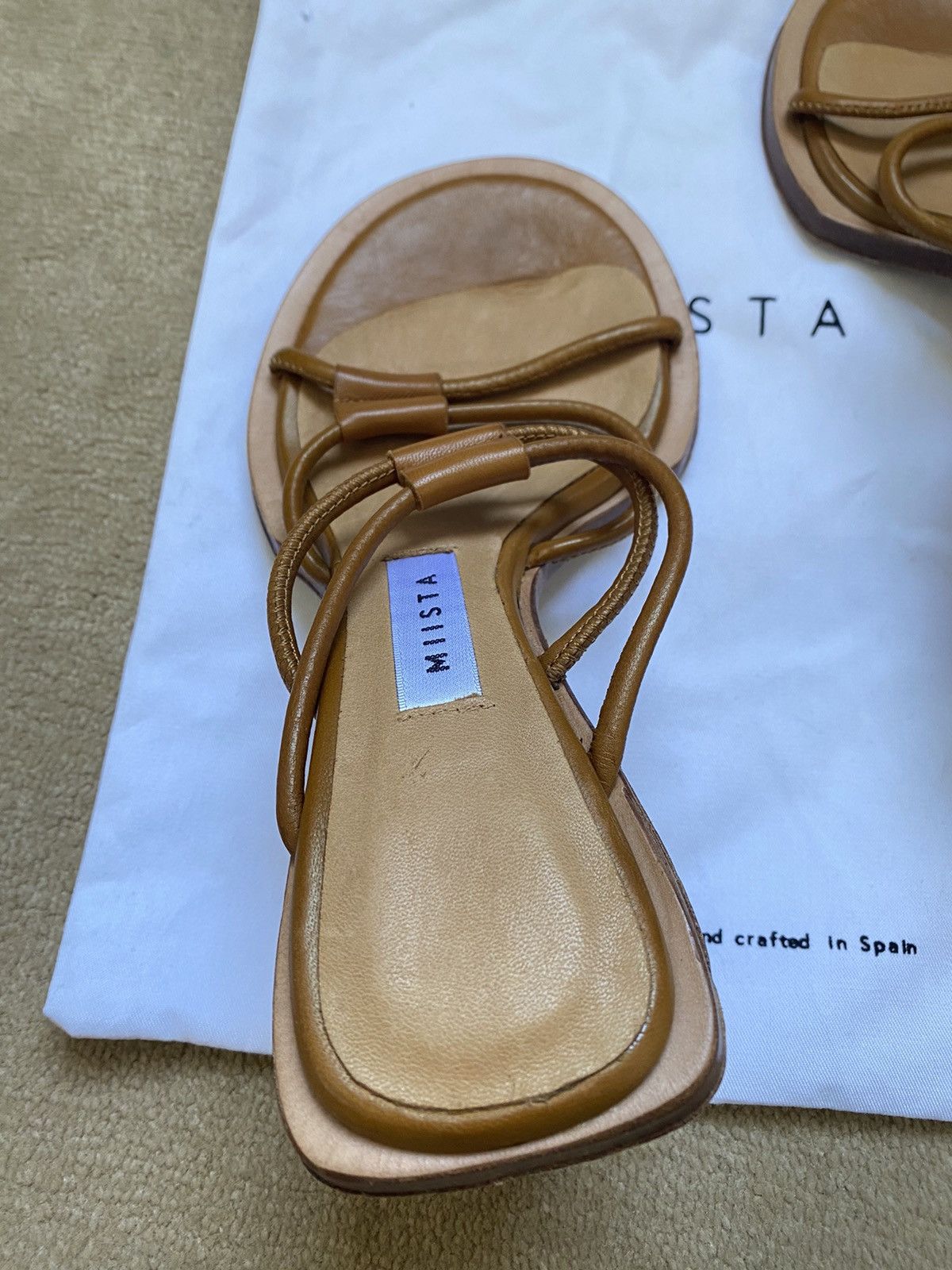Miista Caramel brown miista leather heeled mules Size US 5 / IT 35 - 10 Thumbnail