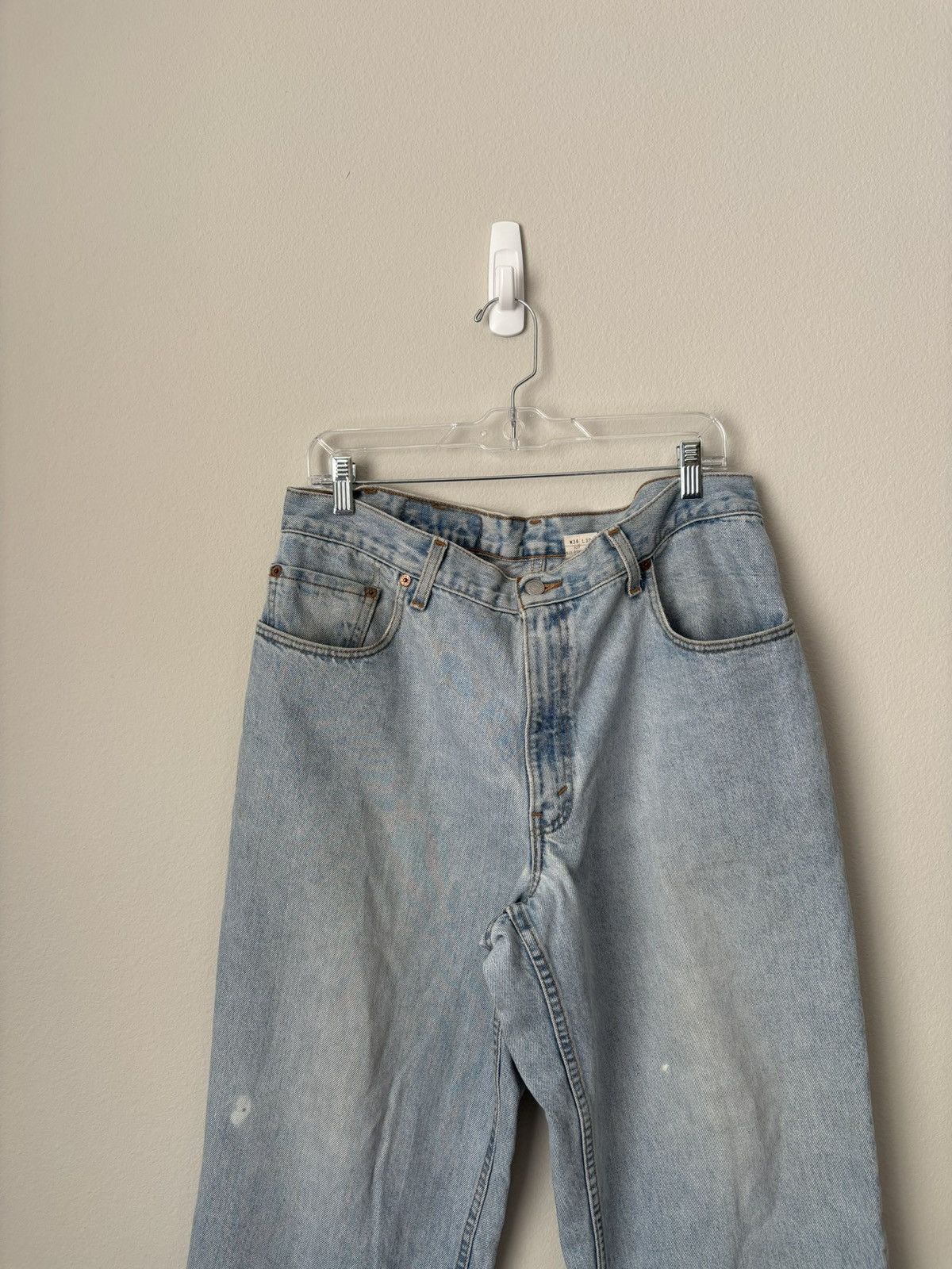 Levi's Vintage 90s 570 Levi's Light Wash Jeans Size US 34 / EU 50 - 10 Thumbnail