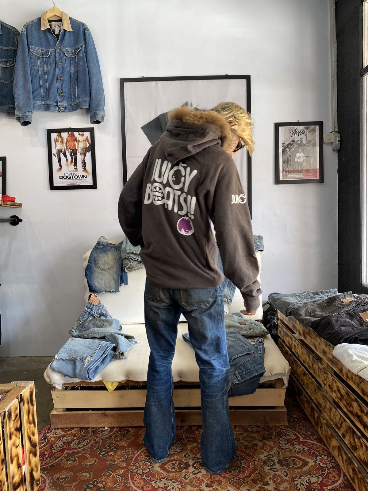 If Six Was Nine × Japanese Brand × Le Grande Bleu (L.G.B.) Fur hoodie juicy beats souls Size US L / EU 52-54 / 3 - 12 Thumbnail