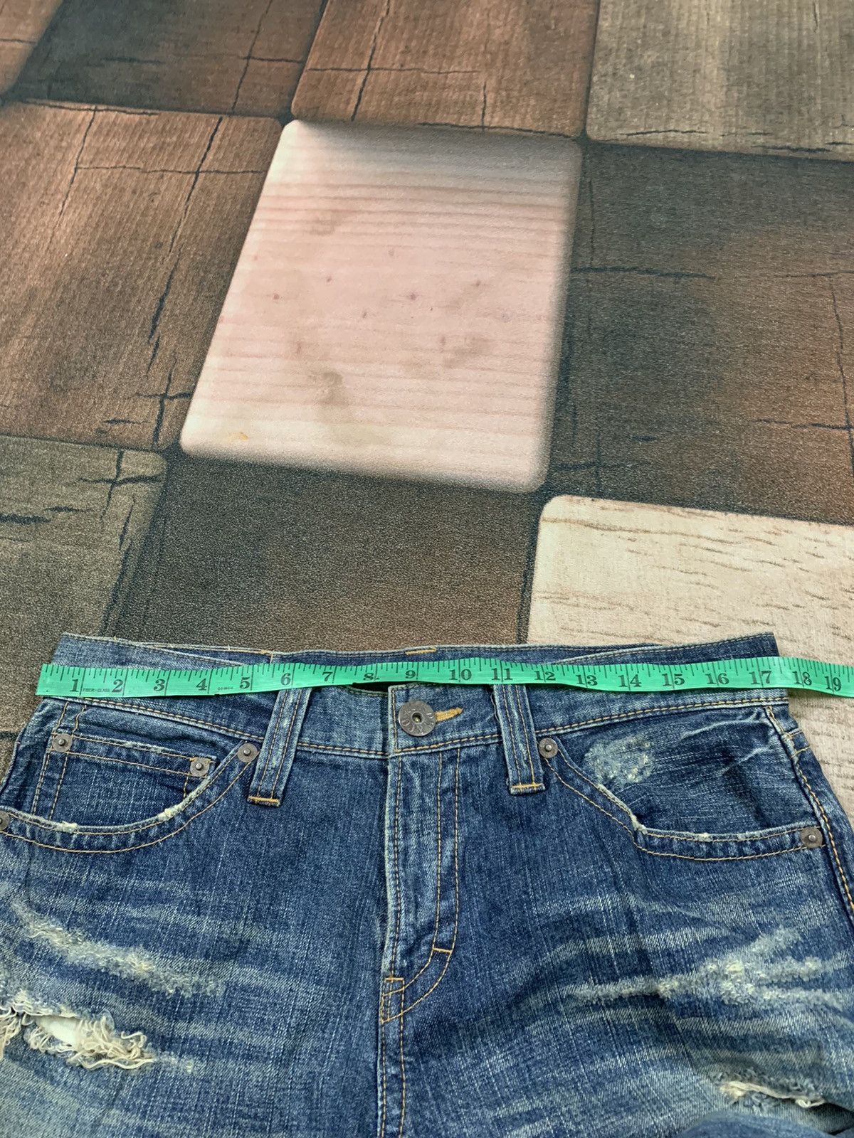 If Six Was Nine × Japanese Brand × Le Grande Bleu (L.G.B.) BAGGY CO&LU denim distressed rust Size US 34 / EU 50 - 15 Thumbnail