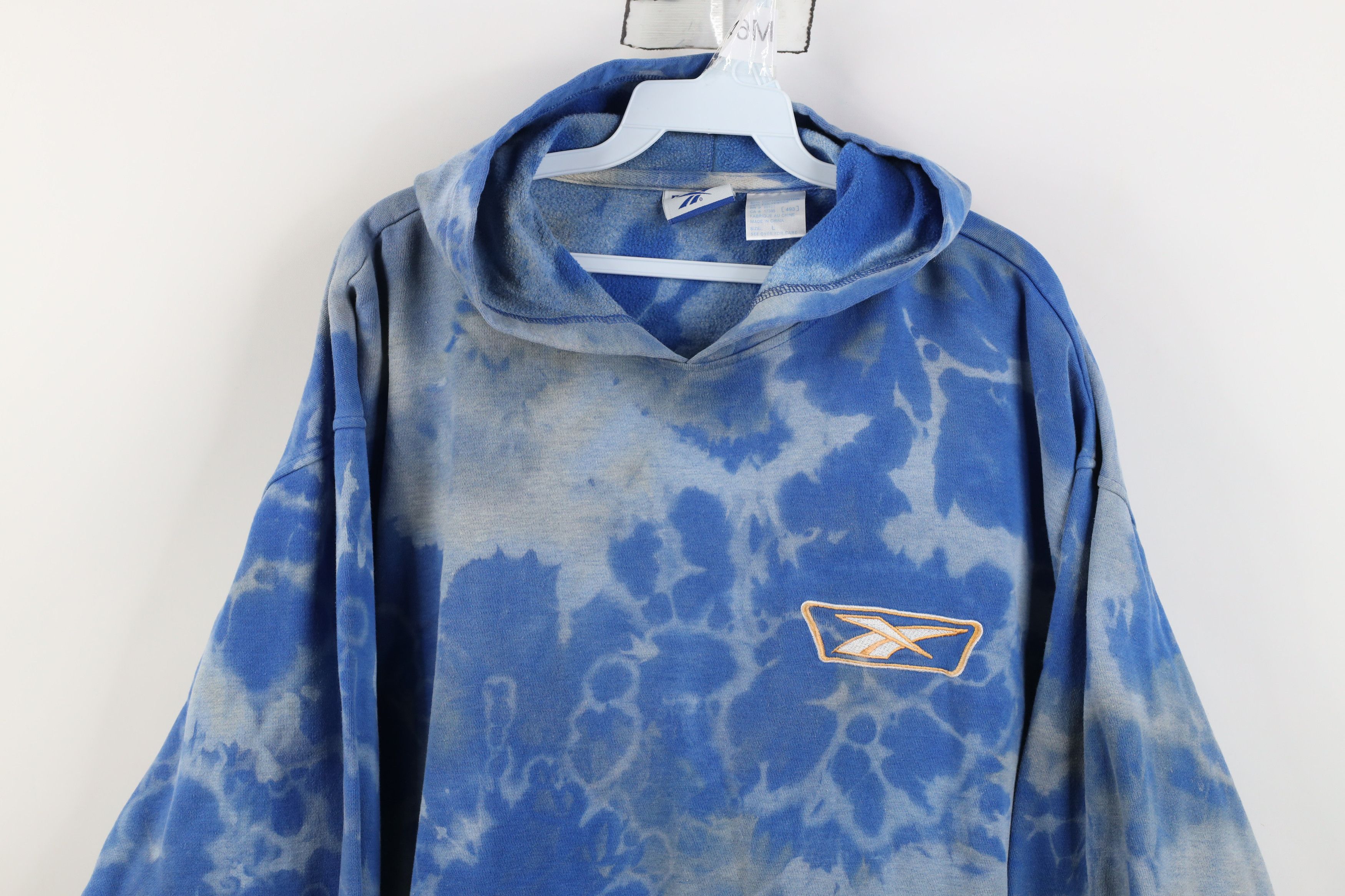 Reebok Vintage 90s Reebok Classic Logo Acid Wash Hoodie Sweatshirt Size US L / EU 52-54 / 3 - 2 Thumbnail