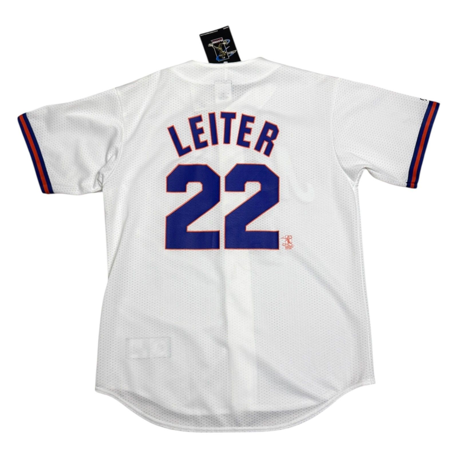 MLB NWT NEW YORK METS Leiter Deadstock Majestic Baseball Jersey Size US L / EU 52-54 / 3 - 2 Thumbnail