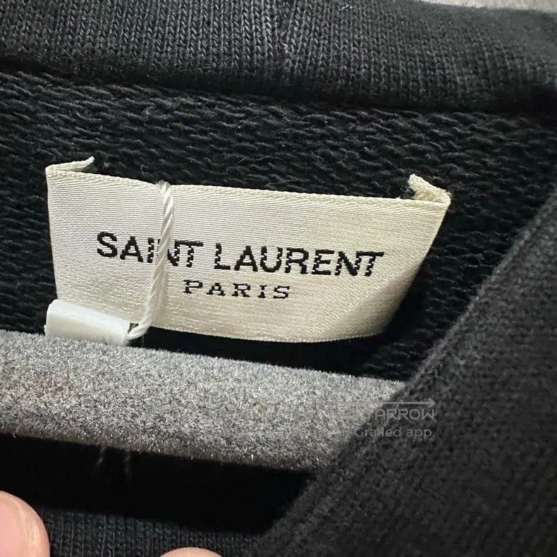 Saint Laurent Paris Saint Laurent Black Hooded Sweatshirt. Size US M / EU 48-50 / 2 - 5 Thumbnail
