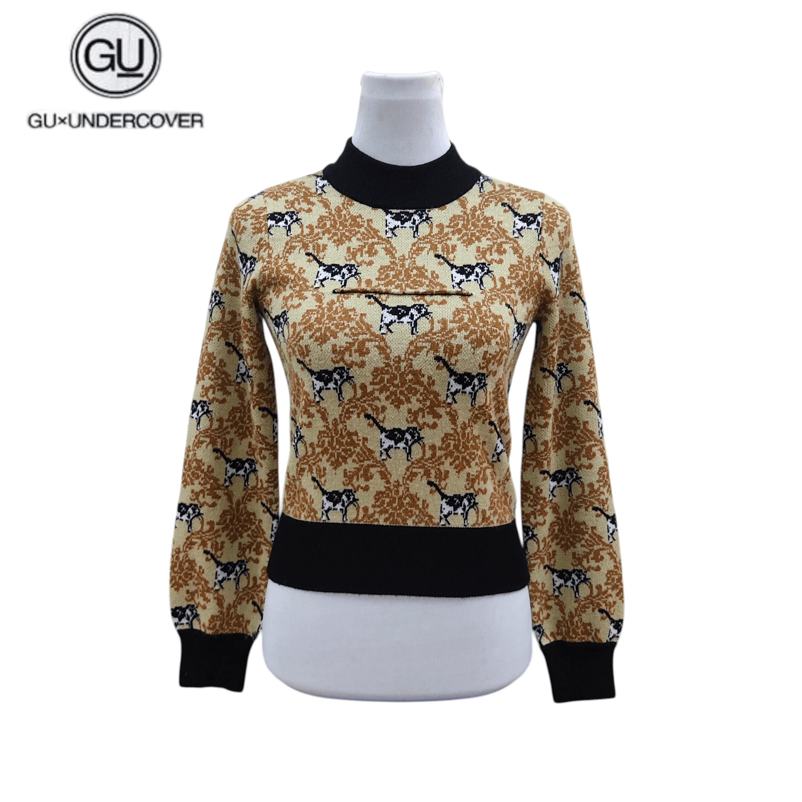 GU × Undercover GU Undercover Jacquard Knit Cropped Sweater Size S / US 4 / IT 40 - 1 Thumbnail