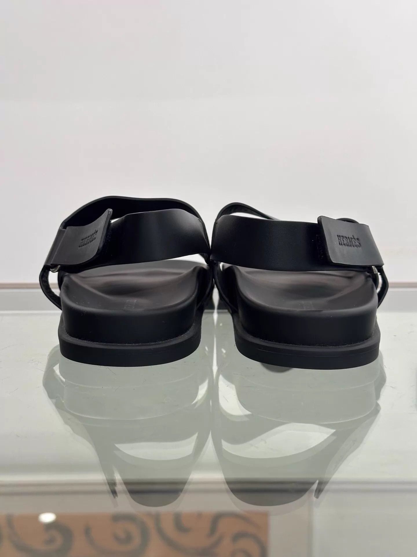 Hermes Hermes Genius H Logo Black Tech Beach Sandal 40.5 Size US 7.5 / EU 40-41 - 5 Thumbnail