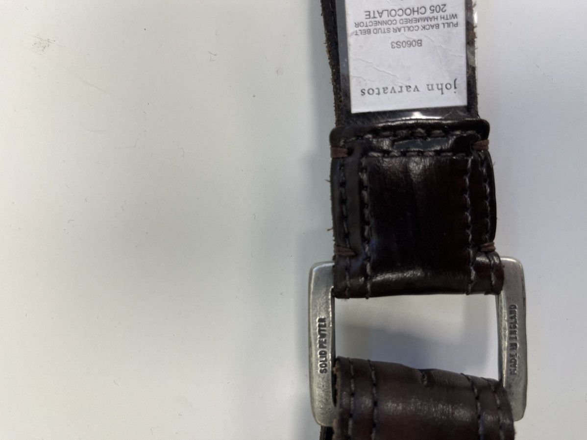 John Varvatos Leather Pullback Belt. 40 Size 40 - 6 Thumbnail