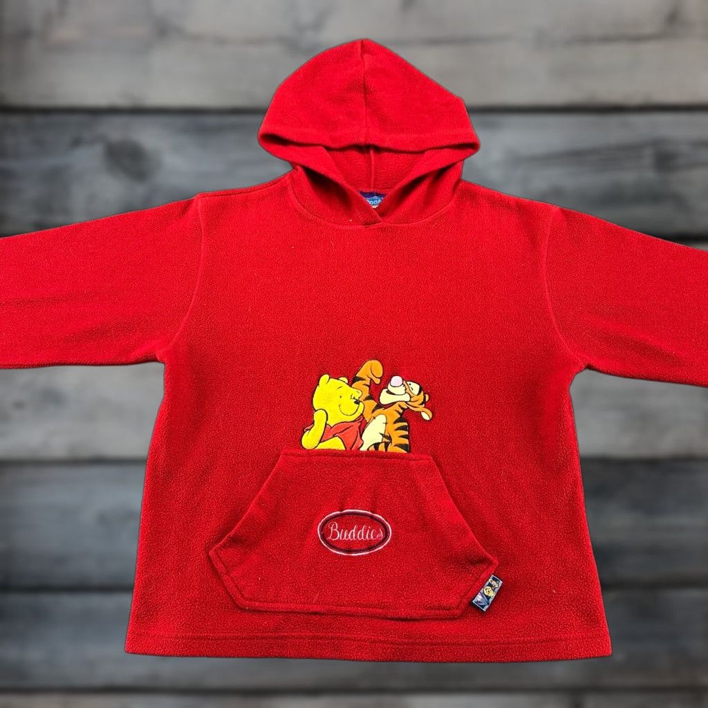 Vintage VINTAGE Winnie The Pooh Hoodie Womens L Red Pullover Fleece Tigger Polyester 90s Size L / US 10 / IT 46 - 1 Thumbnail