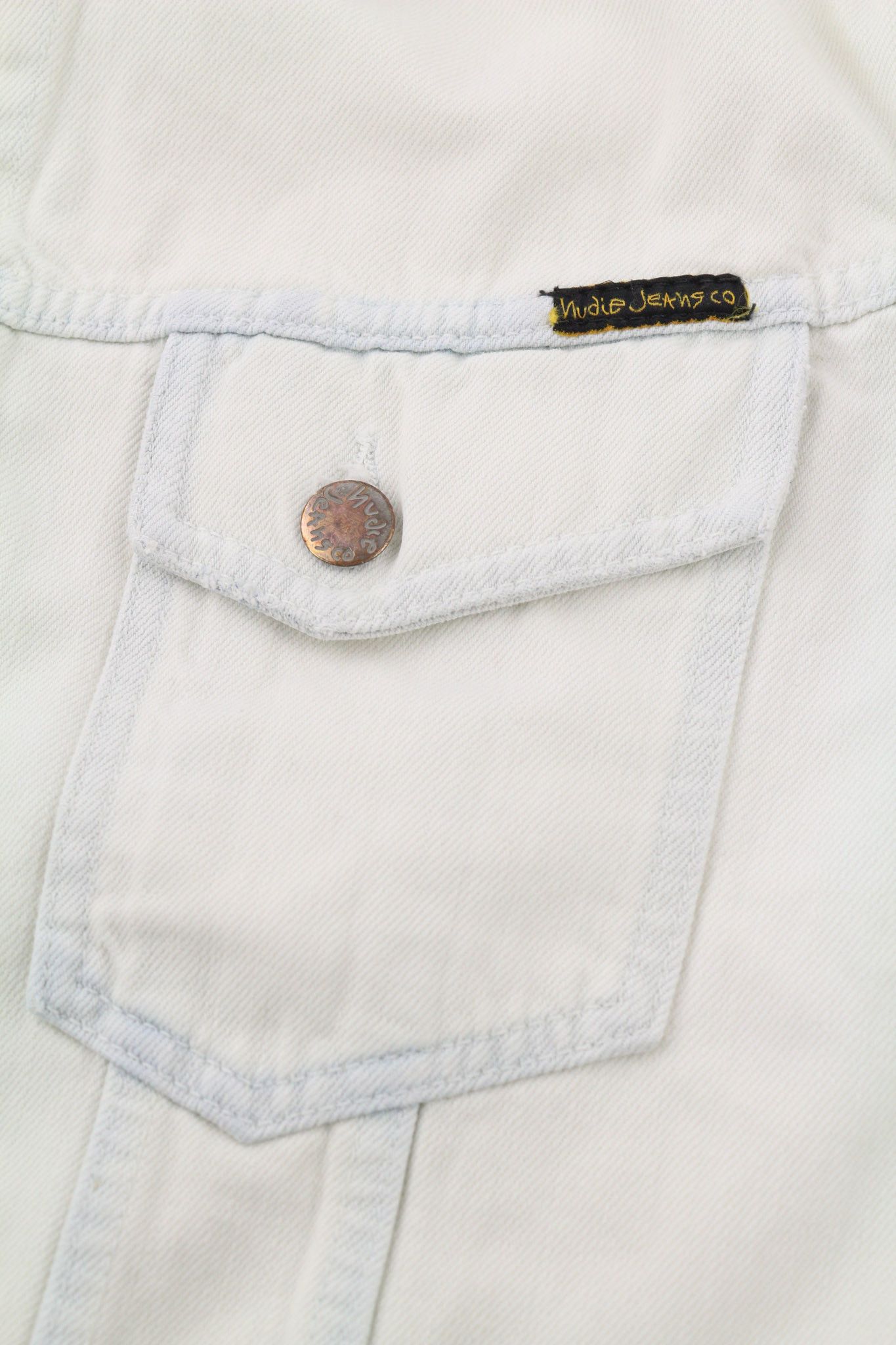 Nudie Jeans TERRY L Extreme Bleach Light Spread Logo Jacket 81028 Size US L / EU 52-54 / 3 - 6 Thumbnail