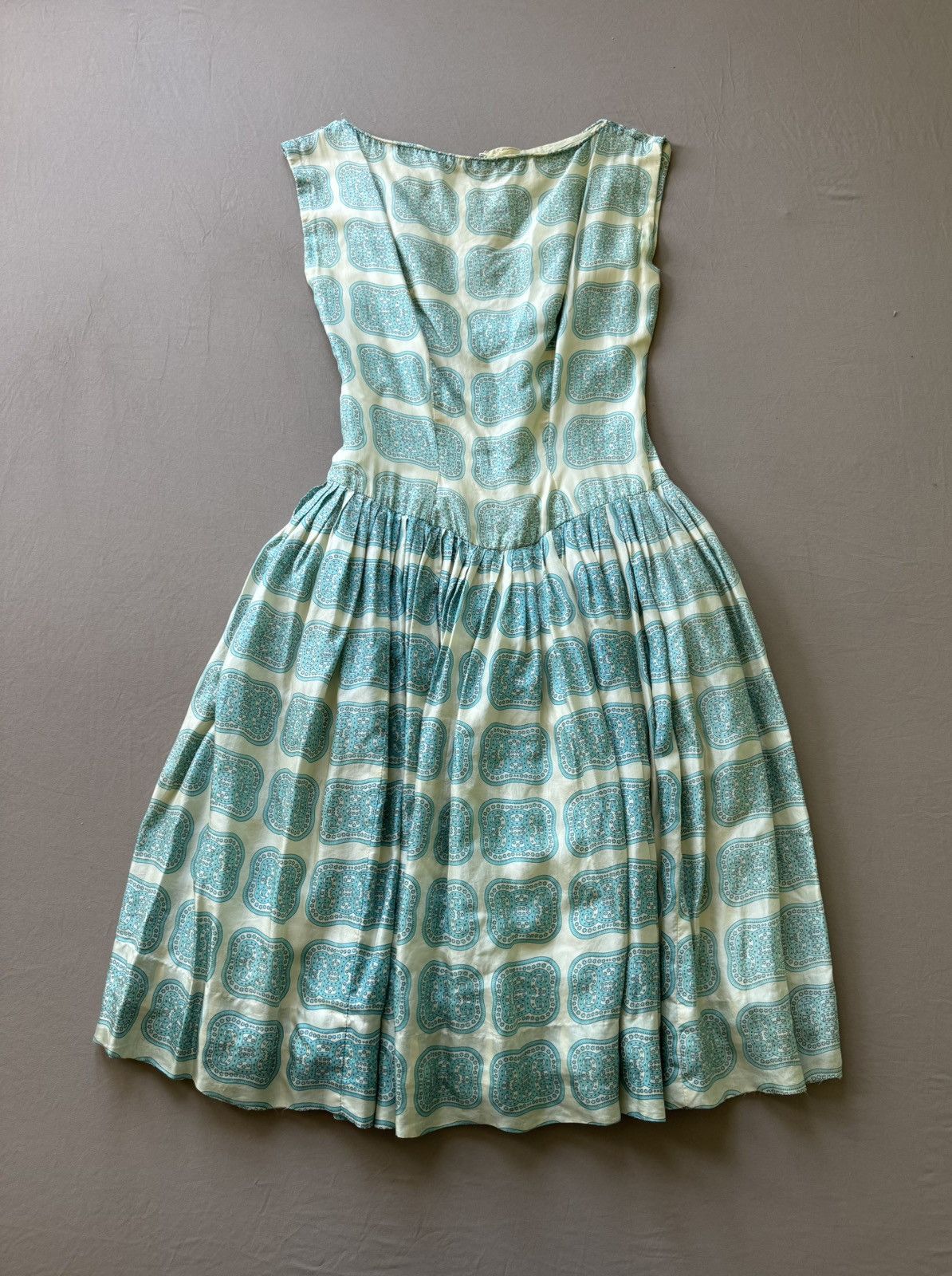 Other Vintage 1950s Jomax Printed Princess Party Dress Size M / US 6-8 / IT 42-44 - 1 Thumbnail