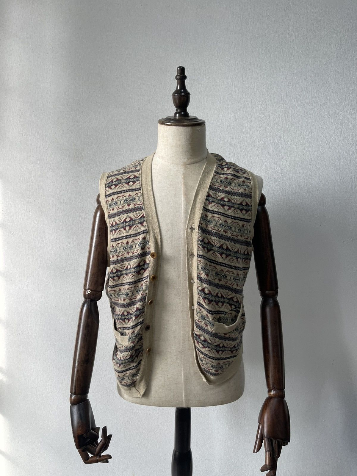 RRL Ralph Lauren Vintage RRL Fair Isle Cotton Vest C1 Size US M / EU 48-50 / 2 - 7 Thumbnail