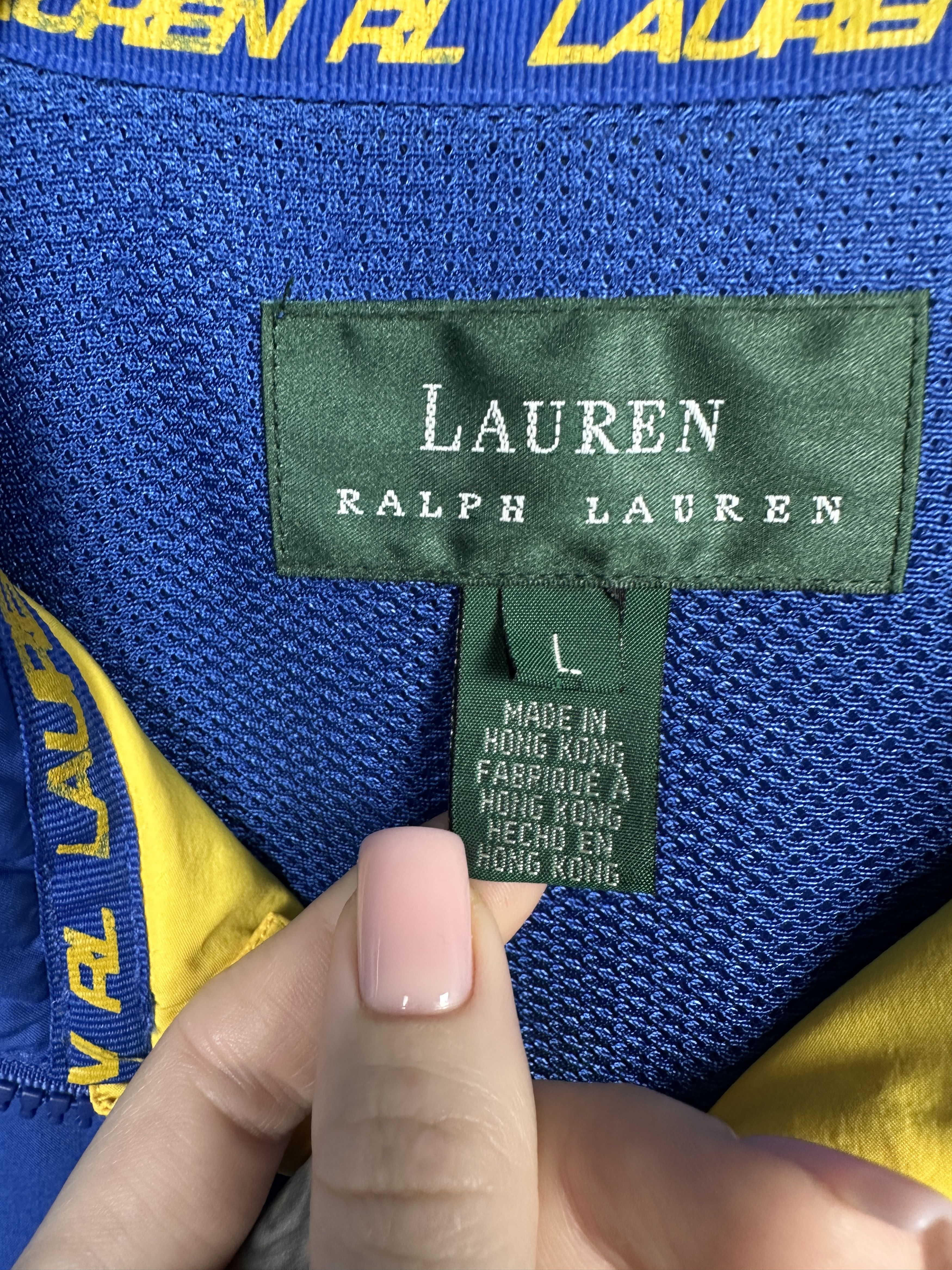 Lauren Ralph Lauren Lauren Ralph Lauren Vintage Mens Nylon Jacket Size US L / EU 52-54 / 3 - 6 Thumbnail