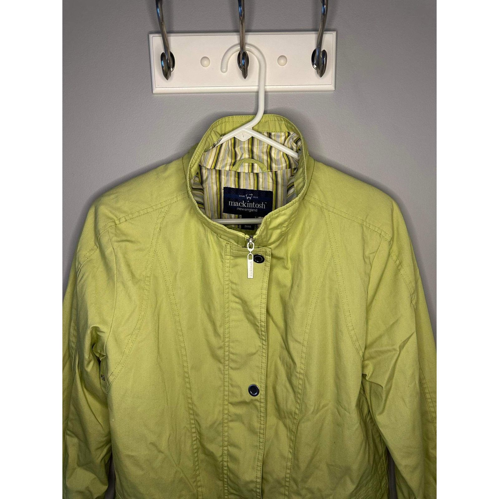 Mackintosh Mackintosh Hooded Rain Jacket Lime Green Women's Small Size S / US 4 / IT 40 - 4 Thumbnail