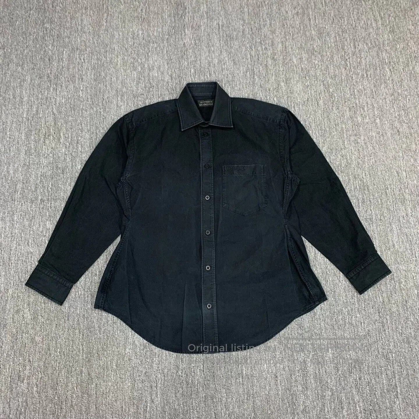 Balenciaga Balenciaga Black Distressed Shirt Jacket Size 36. Size US S / EU 44-46 / 1 - 1 Thumbnail