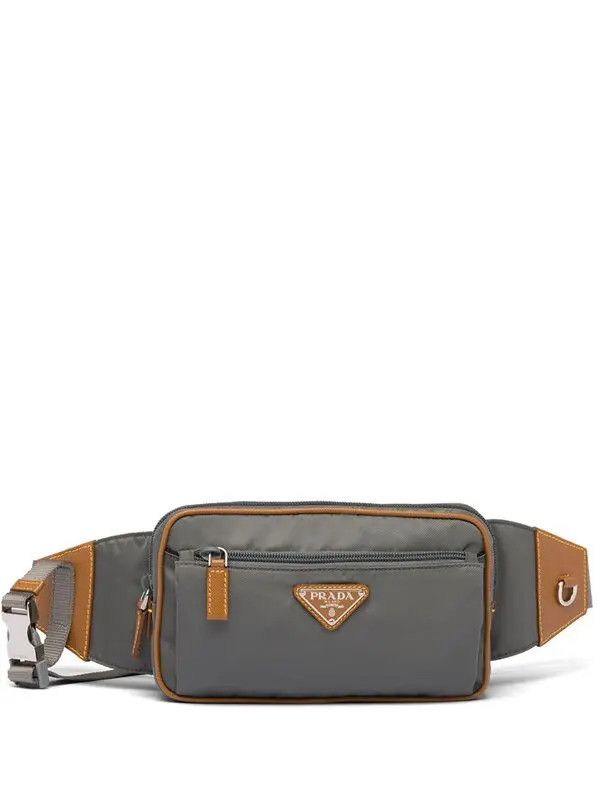 Prada Prada Grey Nylon & Leather Belt Bag Size ONE SIZE - 1 Thumbnail