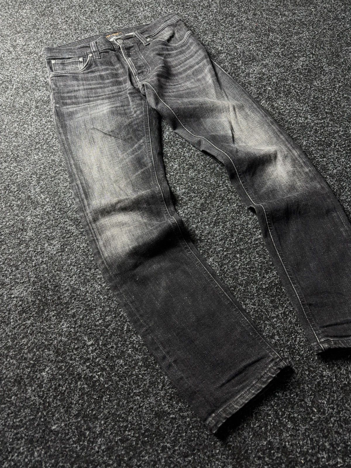 Nudie Jeans Luxury 00s Nudie Jeans Co Black Organic Denim Slim Fit Size US 30 / EU 46 - 2 Thumbnail
