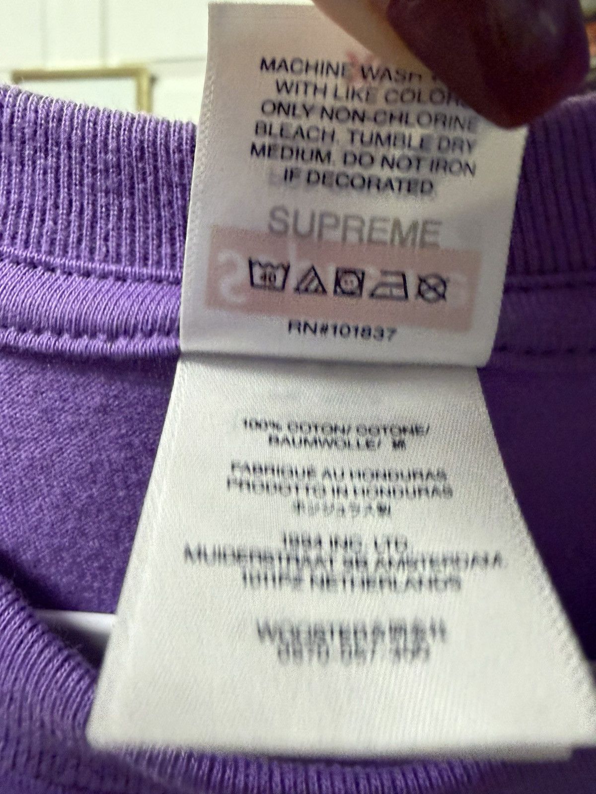 Supreme Supreme Girl Tee ‘Purple’ Size US XL / EU 56 / 4 - 4 Thumbnail