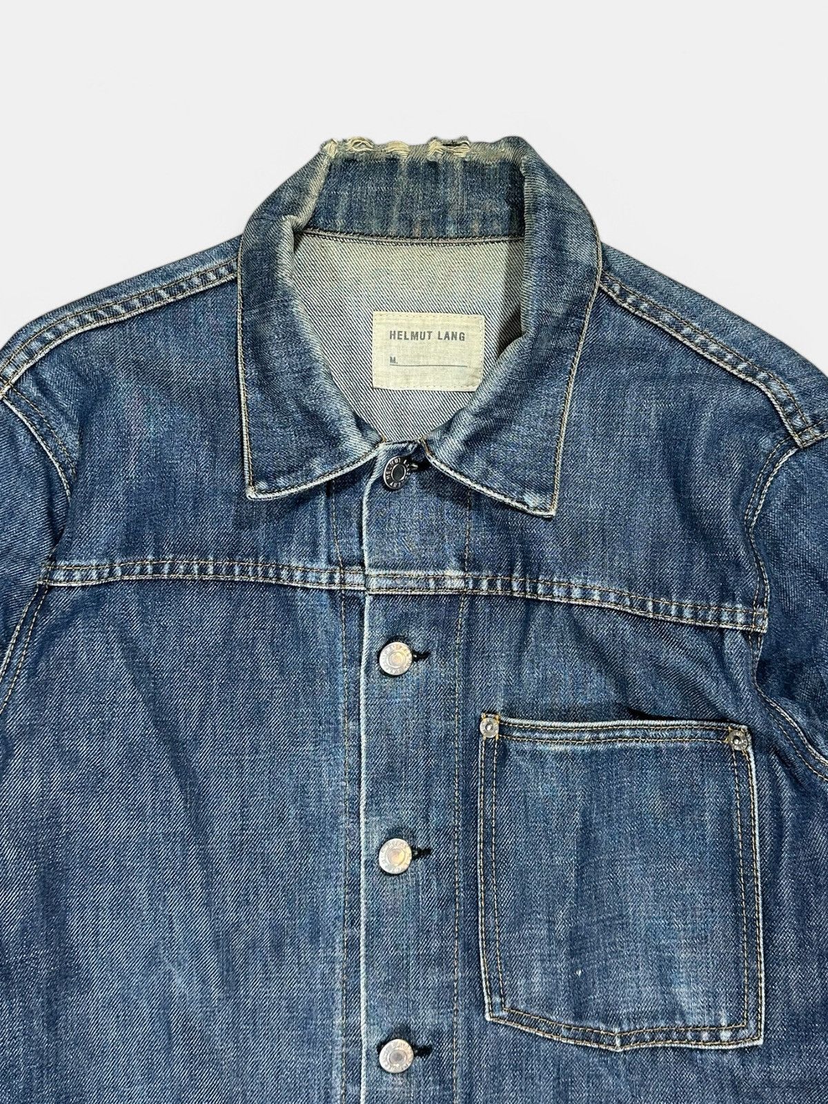 Helmut Lang Helmut Lang - One Pocket Denim Jacket Size US M / EU 48-50 / 2 - 3 Thumbnail