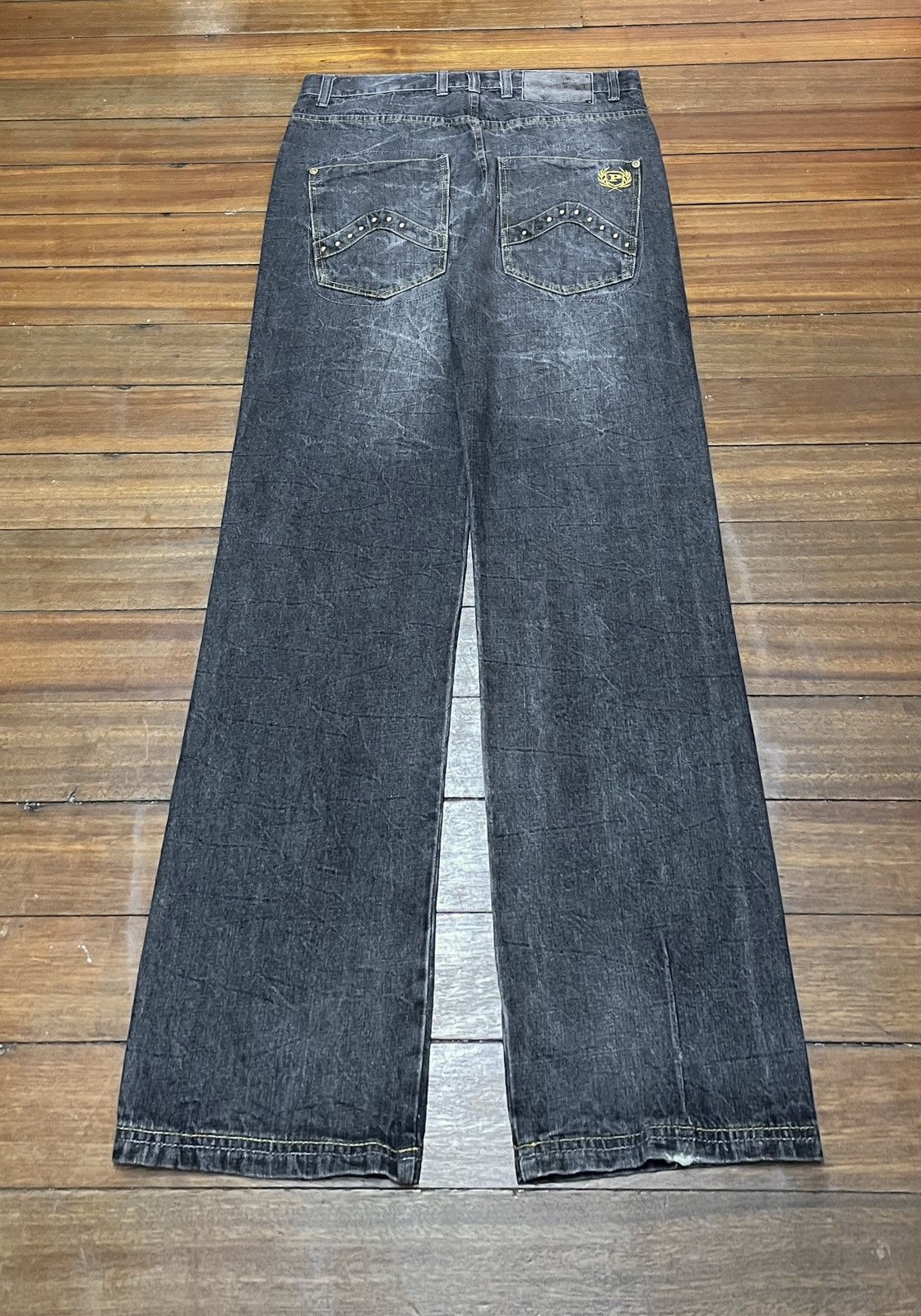 Phat Farm × Vintage Rare Design Vintage Brand Phat Farm Rapper Baggy Jeans 2000s Size US 36 / EU 52 - 2 Thumbnail