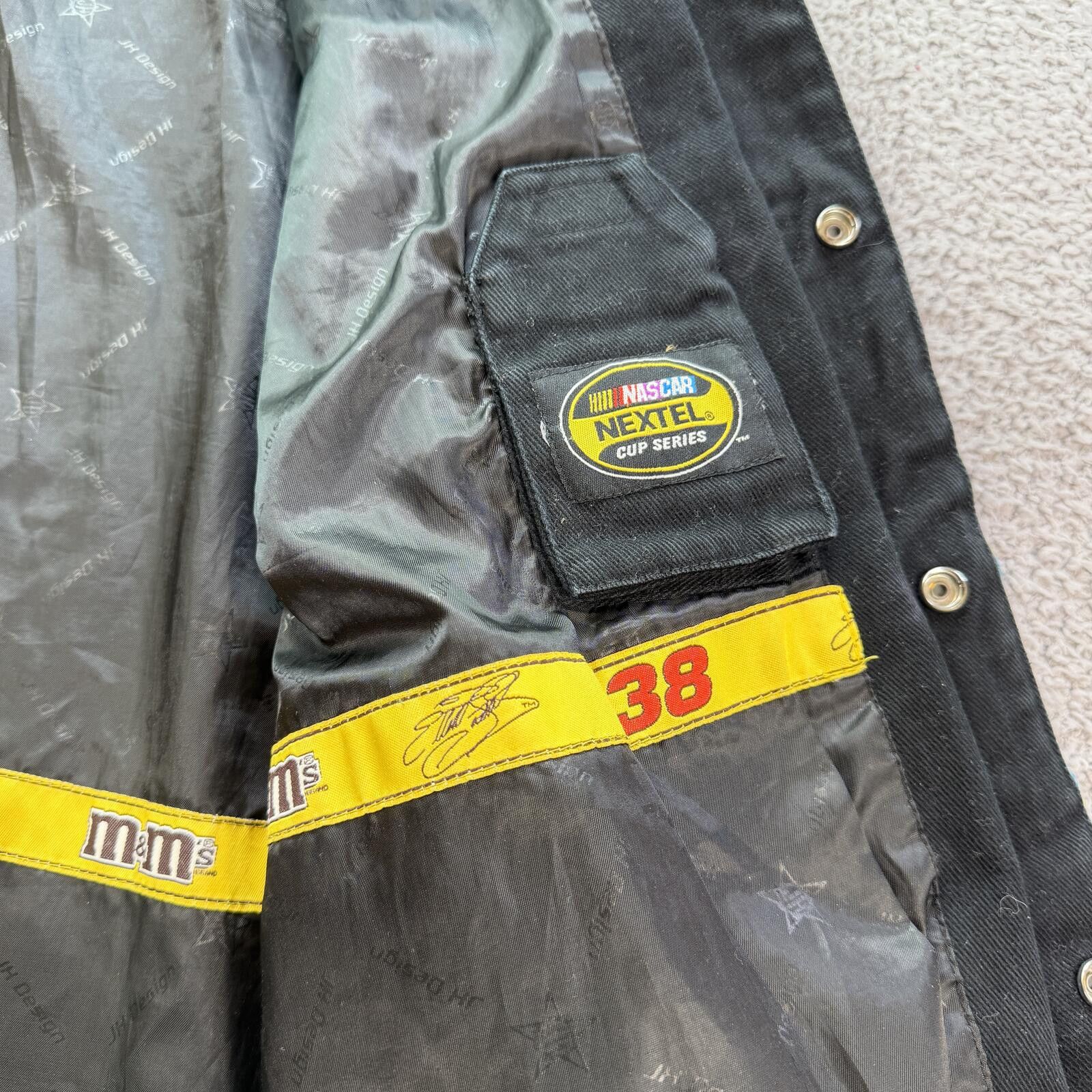 JH Design Vintage Y2K Elliott Sadler #38 M&M’s NASCAR Jacket Black L Size US L / EU 52-54 / 3 - 10 Thumbnail