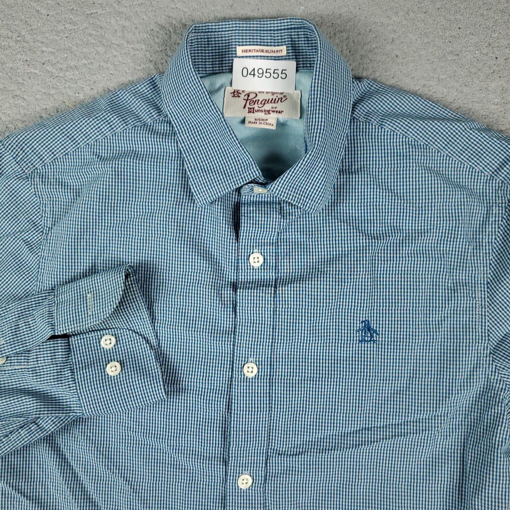 Original Penguin Original Penguin Shirt Mens Small Blue Long Sleeve Button-Up Cotton Collared Classic Preppy Size US S / EU 44-46 / 1 - 2 Thumbnail