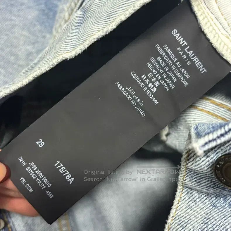 Saint Laurent Paris Saint Laurent Paris Slim Fit Denim Pants Size US 29 - 3 Thumbnail