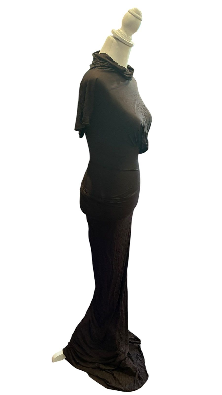 Rick Owens Lilies Rick Owens Lilies Lilith Gown in Raisin Size 2 Made in Italy Size S / US 4 / IT 40 - 5 Thumbnail
