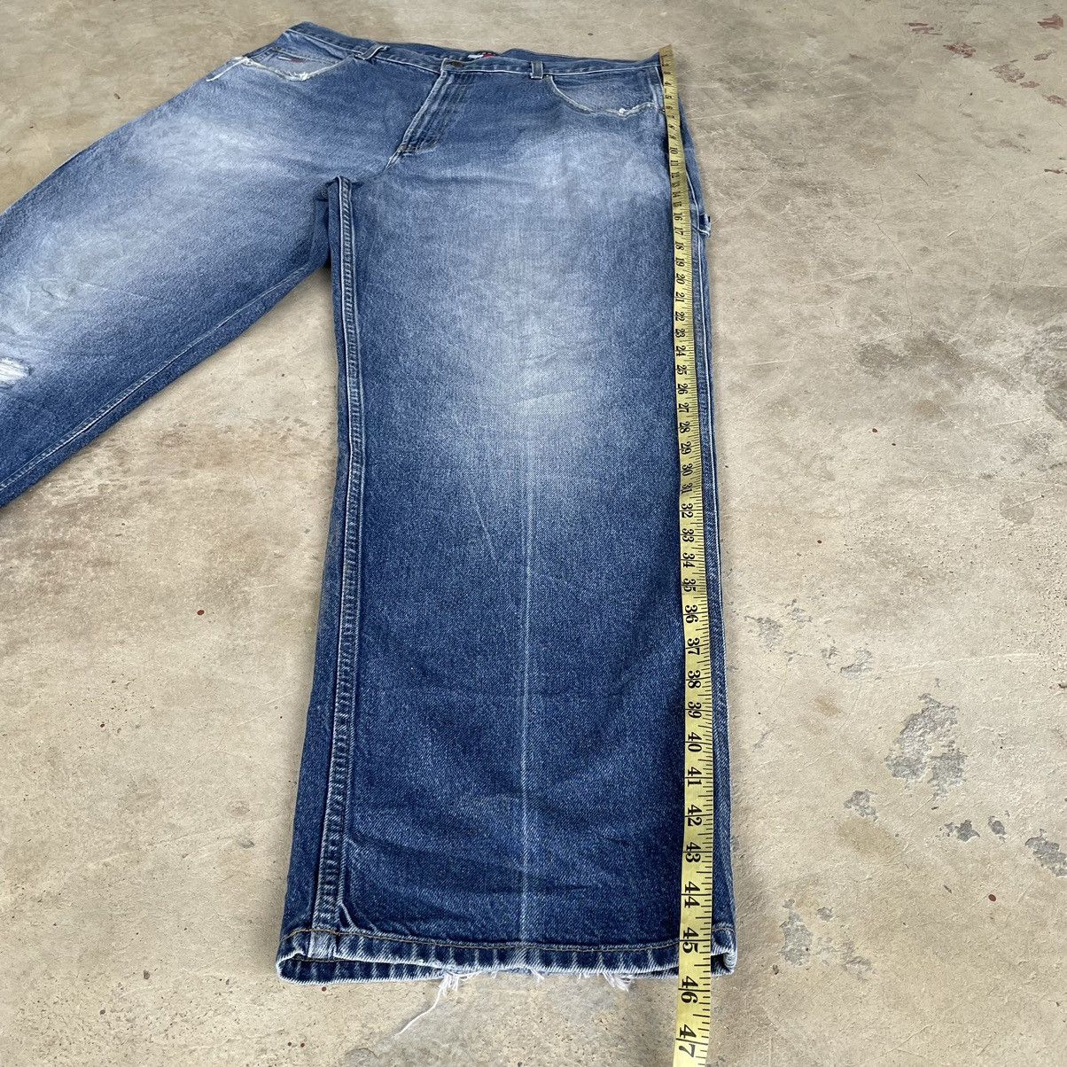 JNCO TOMMY HILLFIGER BAGGY HIP HOP SKATE BIG FLAG CARPENTER JEANS Size US 40 / EU 56 - 18 Thumbnail