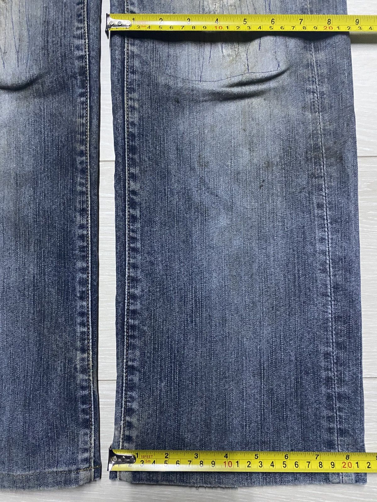 Big John Vintage Big John Japan Grunge Distressed Repair Jeans Size US 30 / EU 46 - 11 Thumbnail
