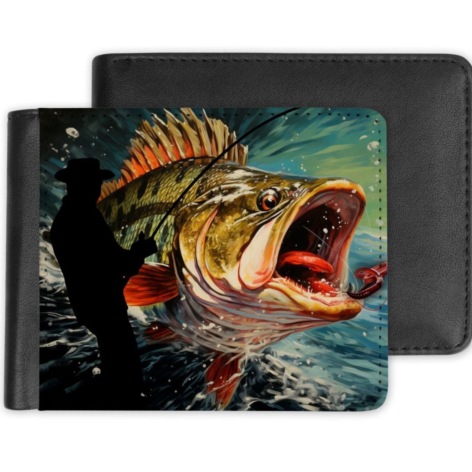 Other Custom Fishing Fisherman PHOTO Bi-Fold Wallet Gift Size ONE SIZE - 1 Thumbnail