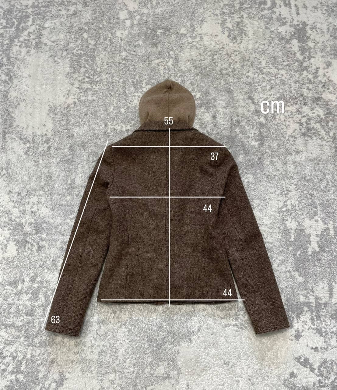 Woolrich Woolen Mills Woolrich 100% Wool Herringbone Blazer Jacket w/ Hood Italy Size XS / US 0-2 / IT 36-38 - 20 Thumbnail