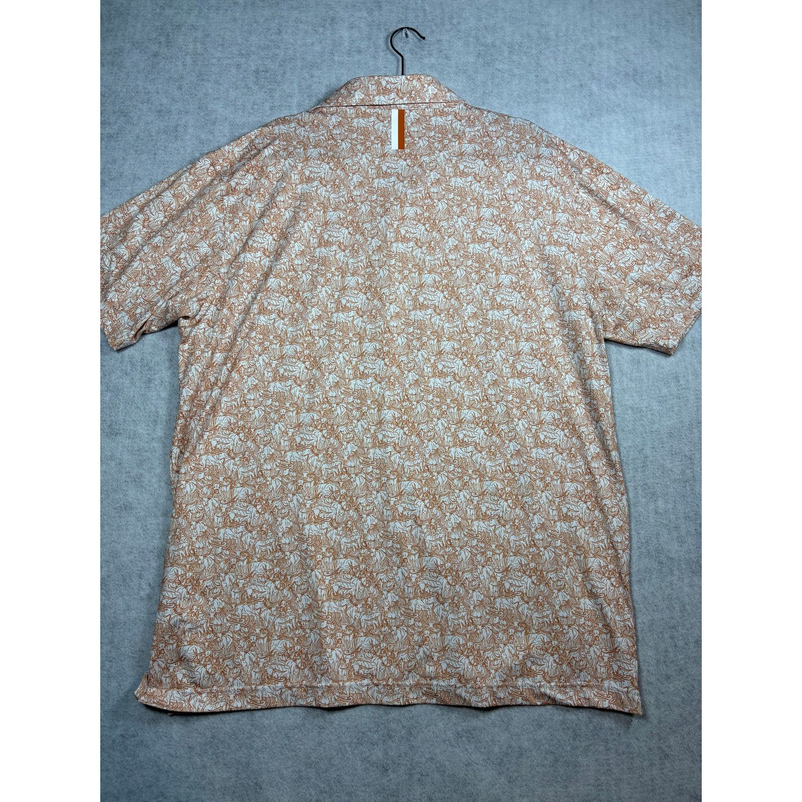 Other Rhoback Texan Polo Shirt XXL Orange Longhorn Mens Texas 0562 Size US XXL / EU 58 / 5 - 6 Thumbnail