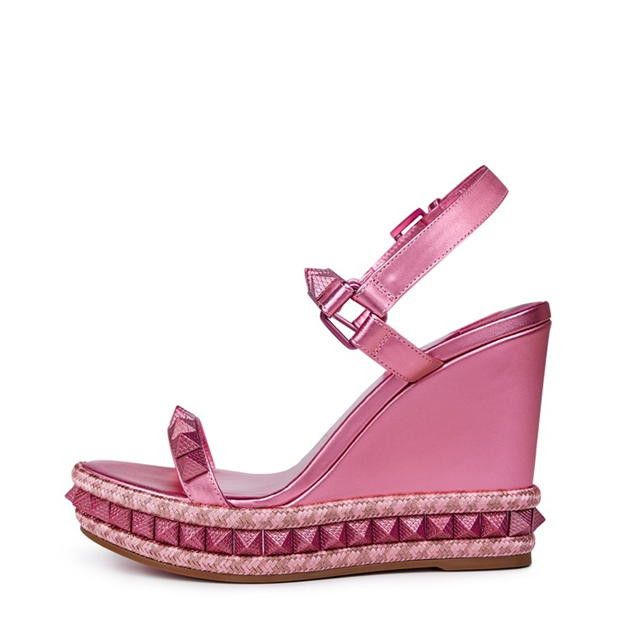 Christian Louboutin Pyraclou 110mm Espadrilles Size US 9 / IT 39 - 3 Thumbnail