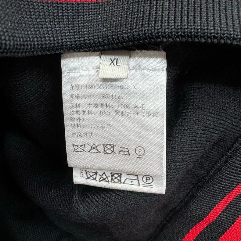 Givenchy Givenchy Cashmere Black and Red Patchwork Bulletproof Base Size US XL / EU 56 / 4 - 5 Thumbnail