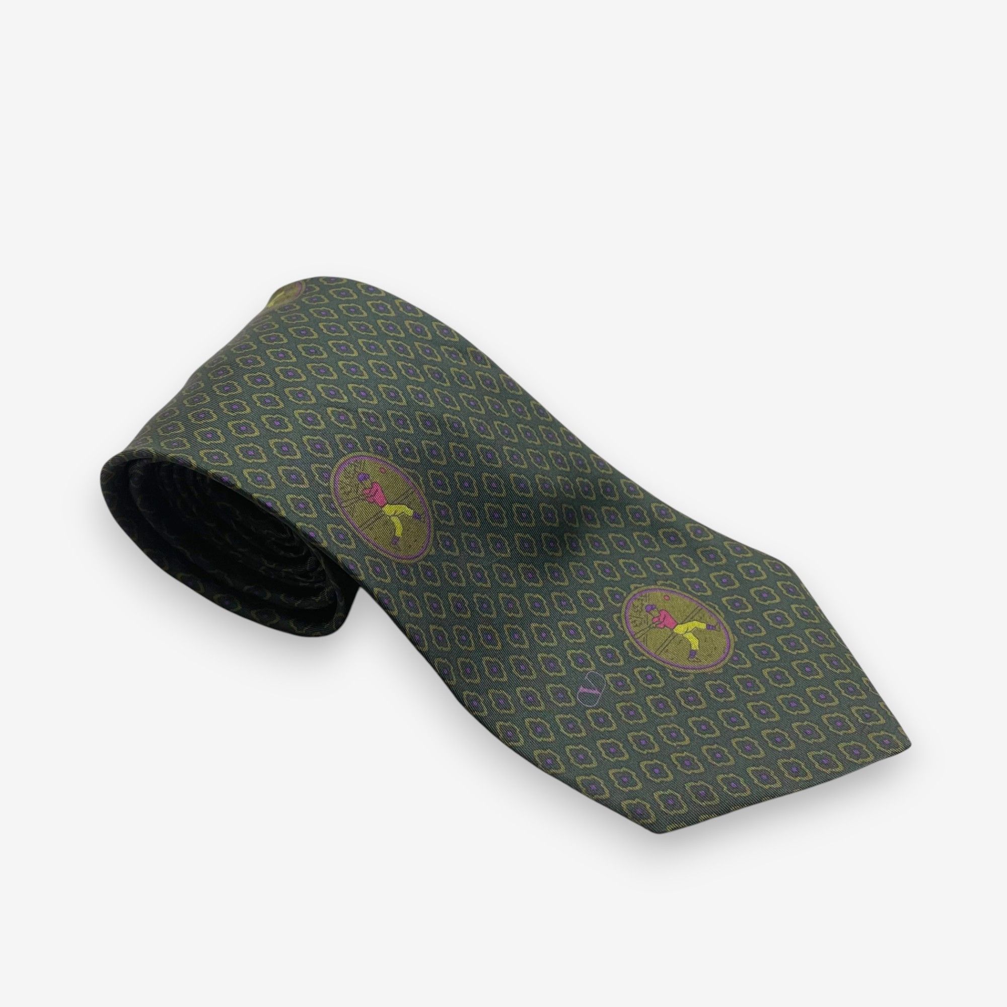 Vintage Valentino SILK Necktie Cravate Pure Silk Neck Tie