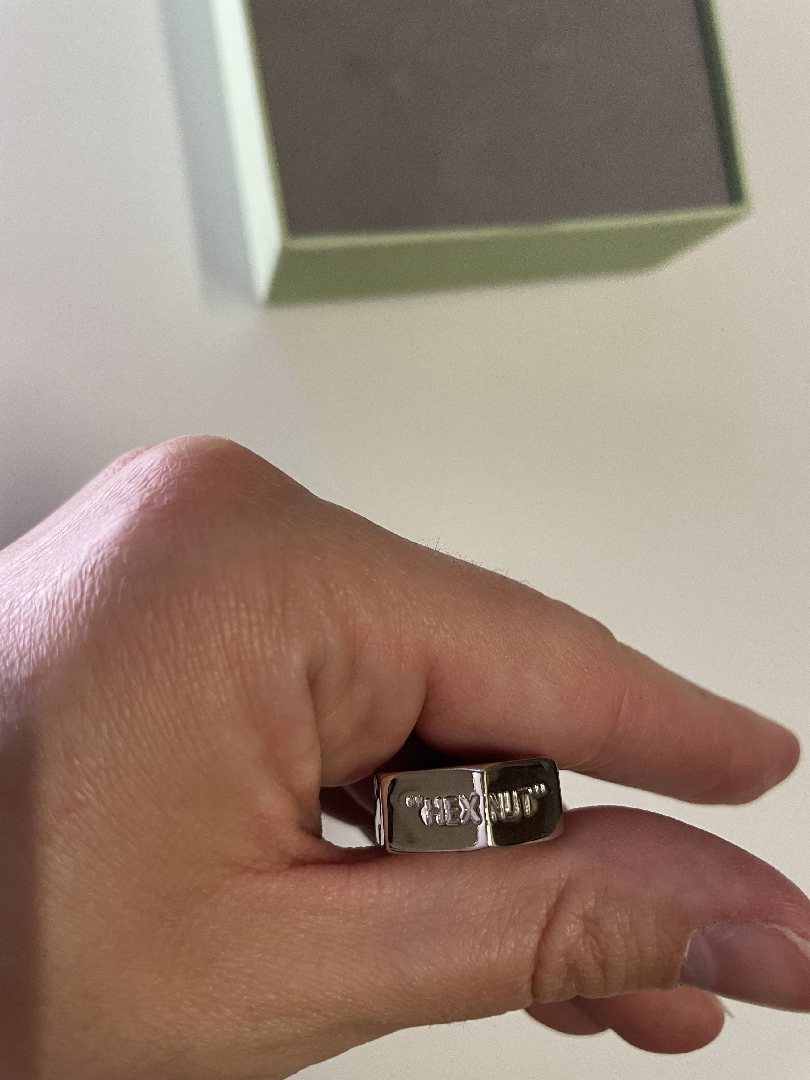 Off-White × Virgil Abloh Off-White Mono Hexnut Bolt Cuff (1090) Size ONE SIZE - 13 Thumbnail