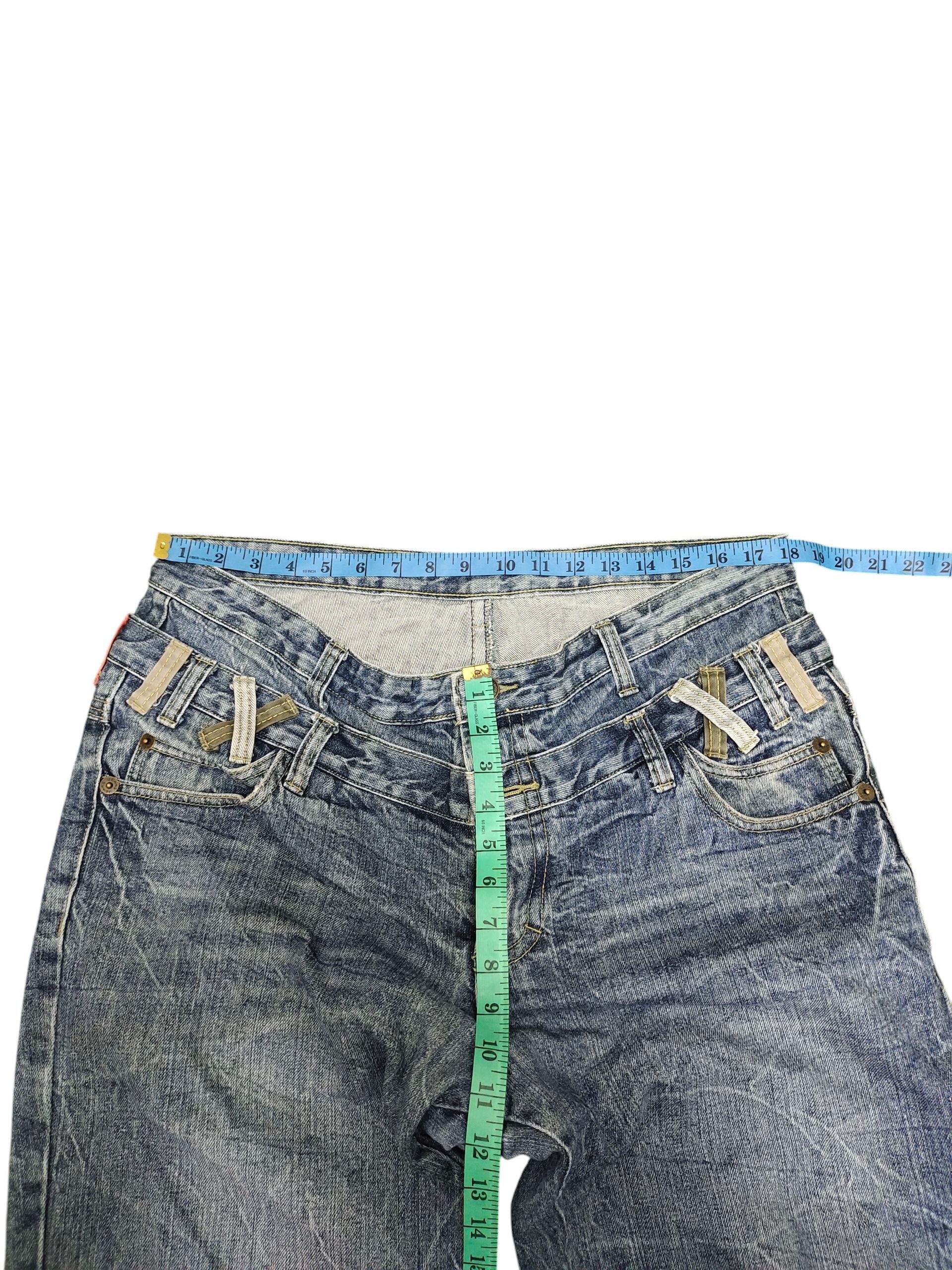 Hysteric Glamour × Undercover Japanese Brand Double Waist Clawmark Distress Faded Jeans Size US 37 - 12 Thumbnail