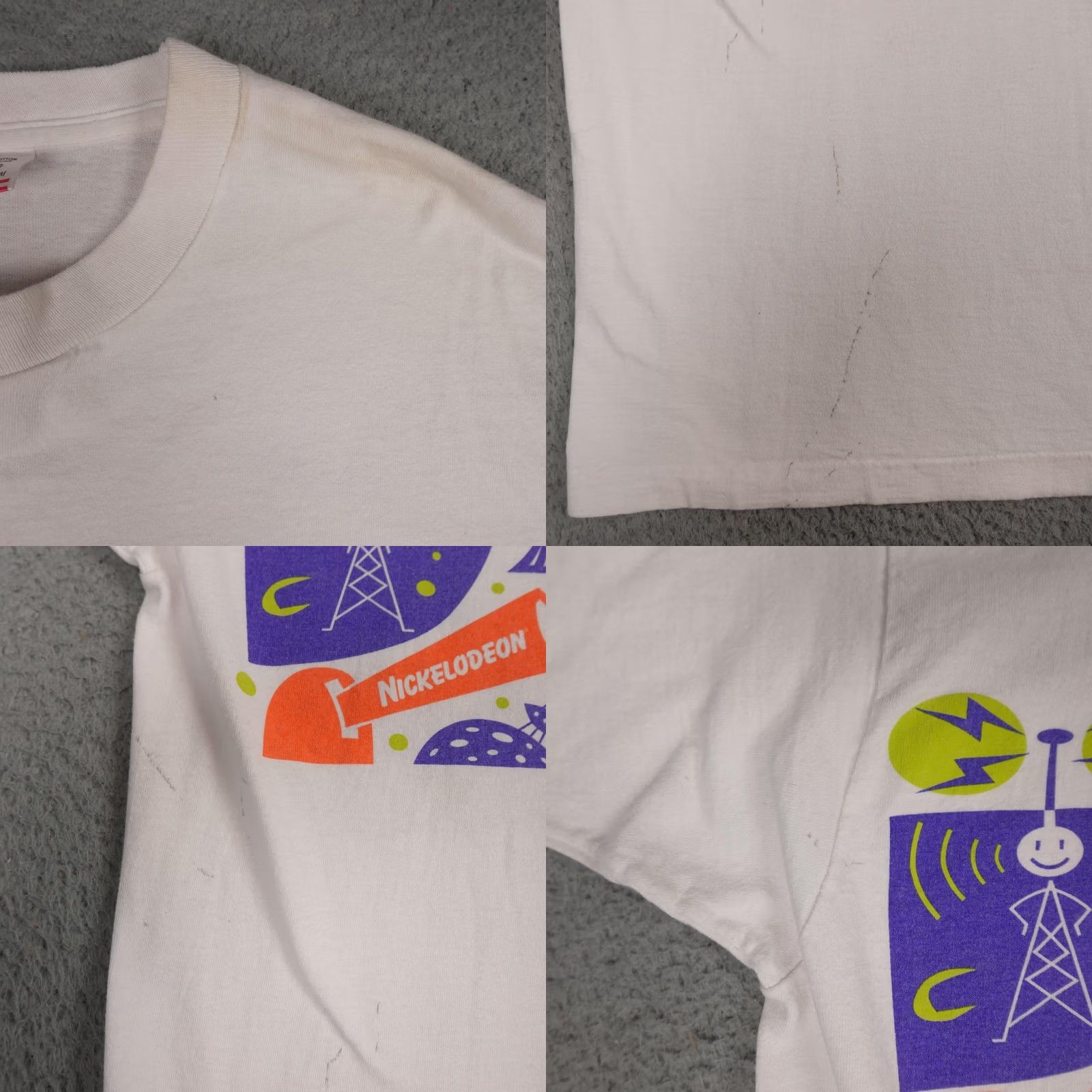 Fruit Of The Loom VINTAGE Nickelodeon Box Logo Shirt Mens XL White 90s Graphic Made In USA Size US XL / EU 56 / 4 - 8 Thumbnail