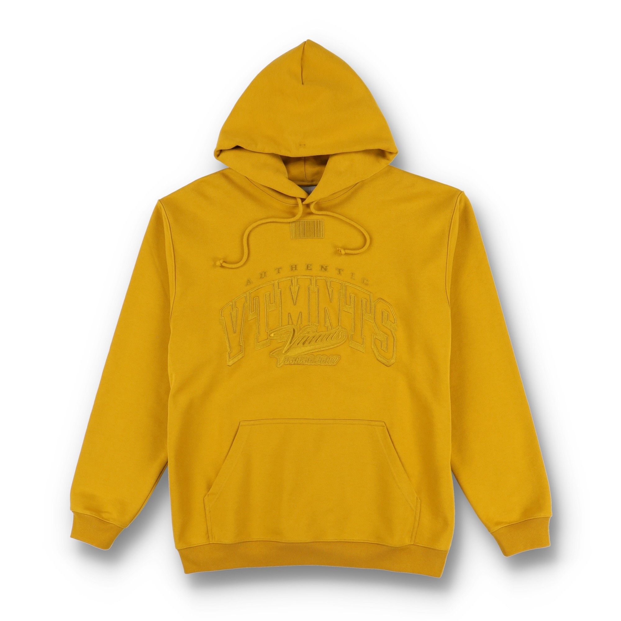 Vetements Mustard Embroidered VTMNTS College Logo Hoodie Size US S / EU 44-46 / 1 - 1 Thumbnail