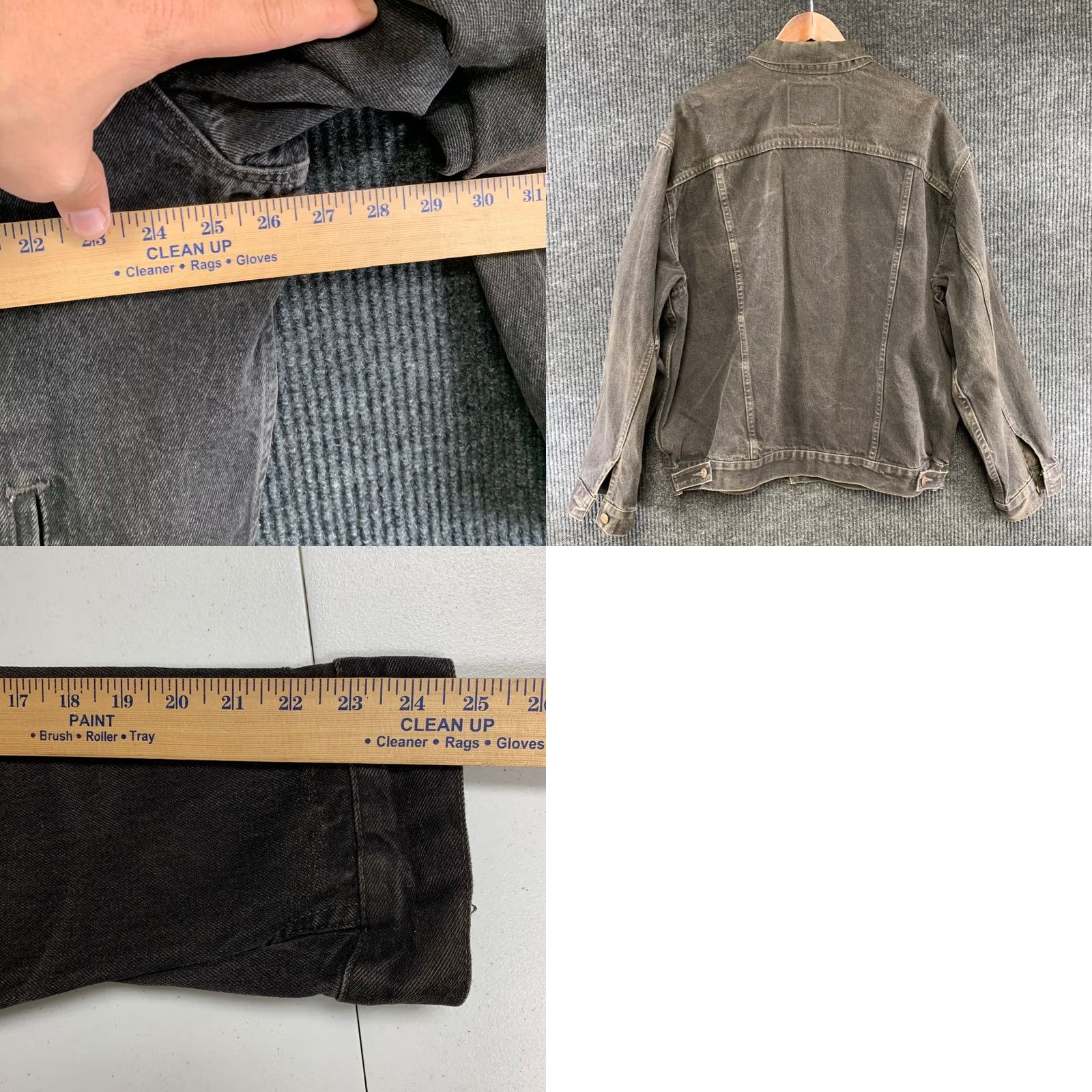 Levi's VINTAGE Levi's Jacket Mens XL Black Denim 70507-4159 Trucker 90s Button Front Short Size US XL / EU 56 / 4 - 9 Thumbnail