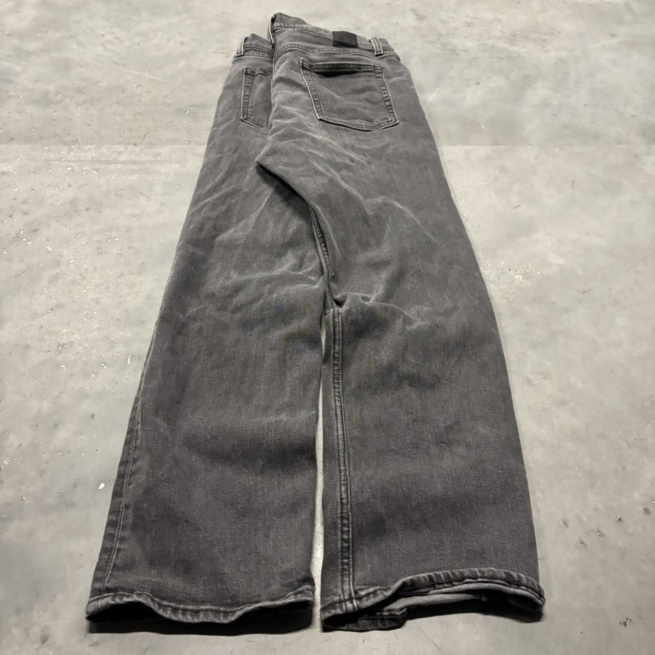 Japanese Brand × Vintage Crazy Vintage Y2K/2000s Grunge Faded Black Denim Jeans! Size US 33 - 4 Thumbnail