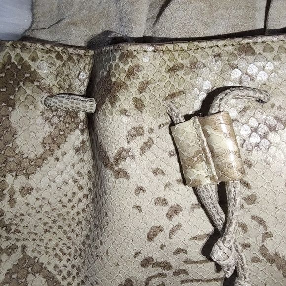 Vintage vintage Sharif snake textured handbag Size ONE SIZE - 14 Thumbnail